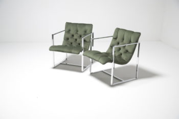 Mid-Century Scoop Chairs in the style of Milo Baughman 4