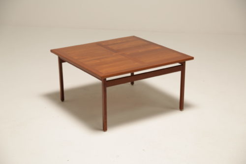 Vintage France & Daverkosen Square Teak Coffee Table 1