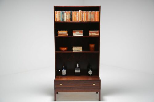 Rosewood Bookcase with Drawer Base 7