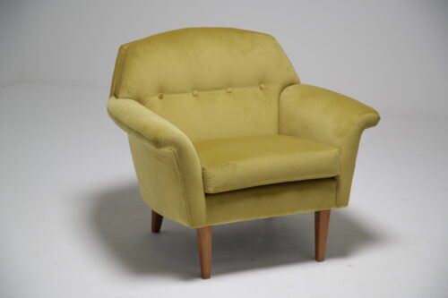 Lemon Ginger Velvet Armchair 2