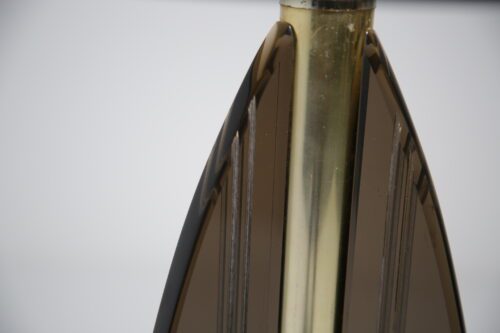 Mid Century Lucite and Brass table lamp by Hivo Van Teal 1