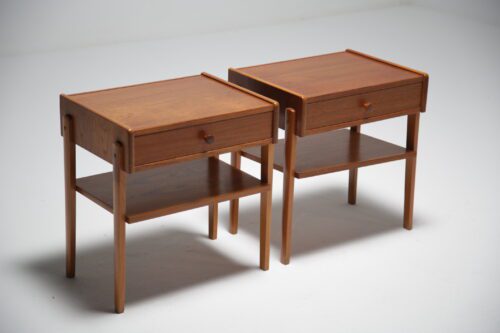 Pair of Teak bedside tables 1