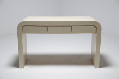 Mid-Century Modern Formica Waterfall Console table 1