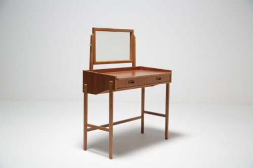 Vintage Swedish Teak Vanity Dressing Table 1