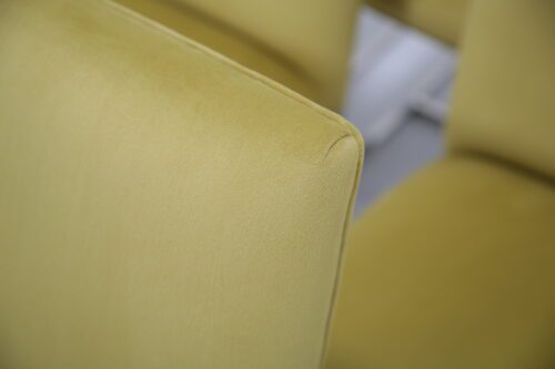 Mid-Century Set of 6 Chrome and Upholstered Dining Chairs by Milo Baughman 1