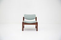 Vintage Pair of Black Leather Siesta Lounge Chairs by Ingmar Relling for Westnofa 1