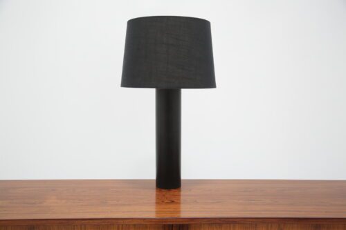Mid-Century Stitched Leather Table Lamp by Robert Sonneman for Kovacs 1
