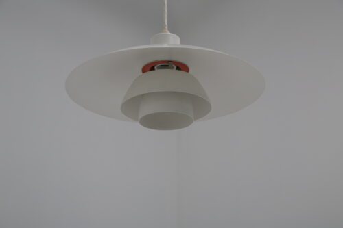 Danish White Pendant Ceiling Light "PH 4/3" by Poul Henningsen for Louis Poulsen 1