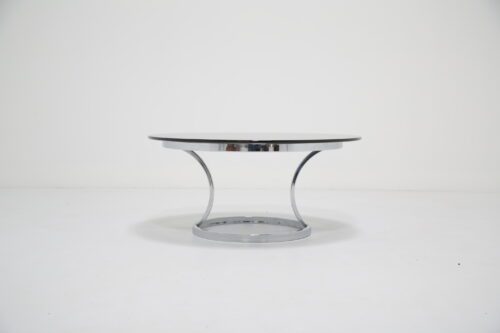 Chrome With Smoked Glass Mid Century Coffee Table 1
