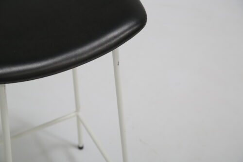 Vintage Frank Guille White Metal "Program" Bar Stools 1