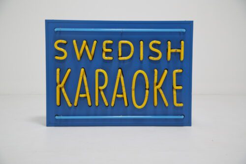 Metal Neon Sign "Swedish Karaoke" 1