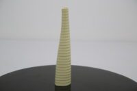 Vintage Cranberry Red and White Striped Glass Bowl by Vicke Lindstrand for Kosta 1