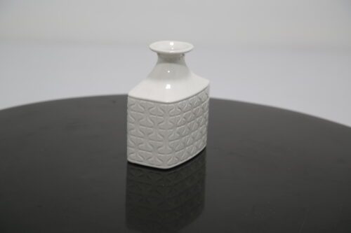 Vintage White Ceramic Vase "Domino" by Gunnar Nylund for Rorstrand 1