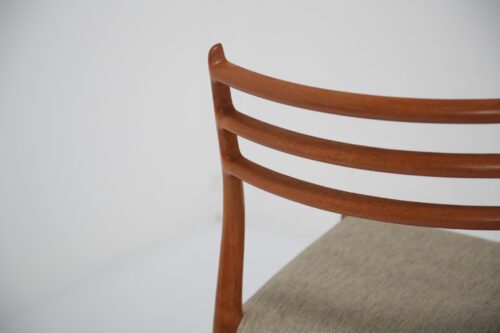 Set of 8 Museum-Quality Danish Teak Dining Chairs Model 78 by Niels Otto Moller 1