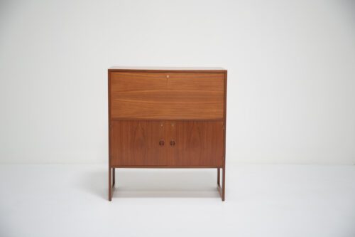 Vintage Swedish Teak Bar Cabinet by Arne Wahl Iversen 1