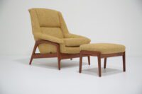 Vintage Pair of Danish Teak Lounge Chairs by Arne Vodder for Glostrup 1