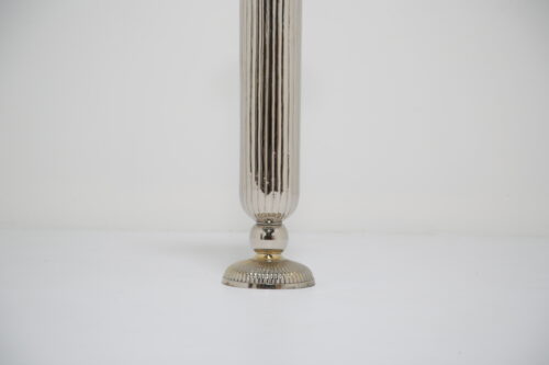 Vintage American Very Tall Ribbed Trumpet Flute Vase 1