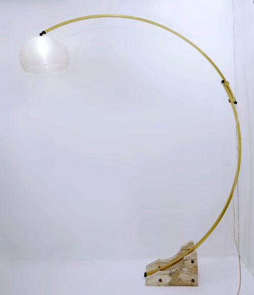 Vintage Italian Arc Floor Lamp by Goffredo Reggiani 1