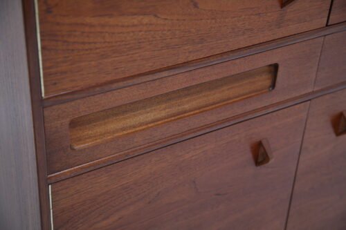 Vintage Teak Cocktail Bar Cabinet by Tom Robertson for A.H. McIntosh 1