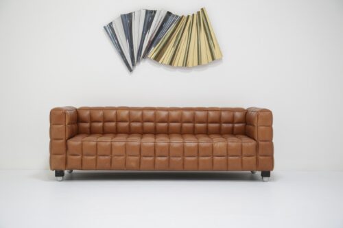 Vintage Abstract Chrome and Brass Wall Sculpture by Curtis Jere 1