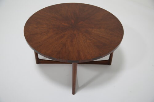 Vintage Circular Rosewood & Teak ‘Sunburst’ Coffee Table by McIntosh 1