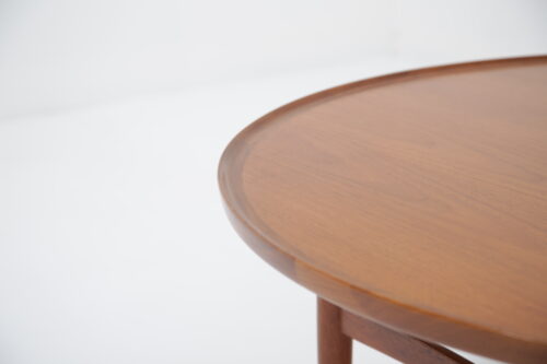 Vintage Danish Teak Circular Coffee Table 1