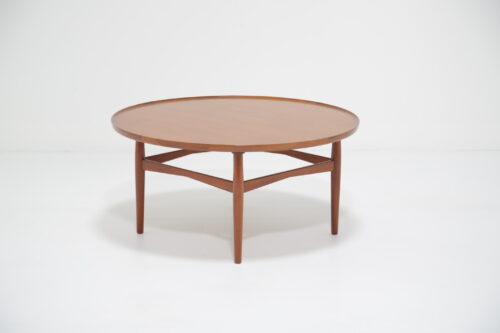 Vintage Danish Teak Circular Coffee Table 1