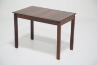 Vintage Bouclé & Walnut Bench Seat 1