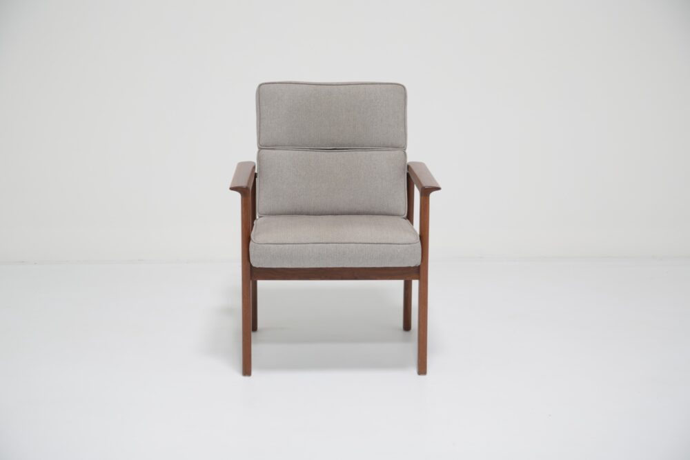Vintage Single Teak Upholstered Armchair, 1960s. | The Vintage Hub