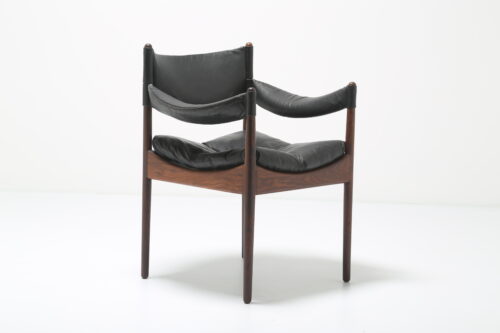 Kristian Vedel 'Modus' Armchair / Carver: Rare Rosewood & Black Leather 1