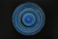 Vintage Blue Glazed Stoneware Bud Vase by Carl Harry Stålhane 1