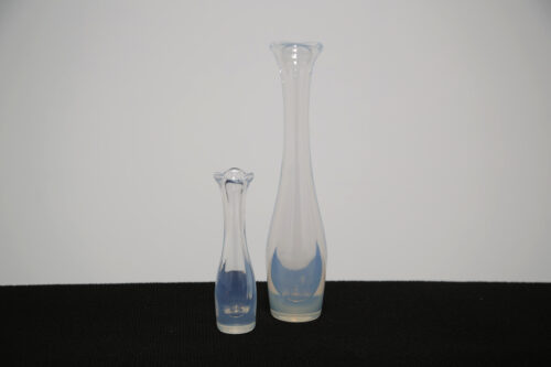 Mid-Century Pair of Opalescent Glass Vases 'Selena' by Sven Palmqvist 1