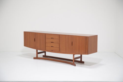 Vintage Danish Teak Sideboard Model HB20 by Johannes Andersen for Hans Bech 1