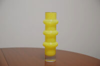 Mid-Century Pair of Clear Glass and Rosewood Table Lamps by Ateljé Glas & Trä 1