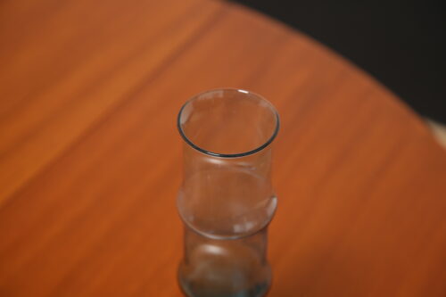 Vintage Two Toned Blue "Bamboo" Vase by Bo Borgstrom for Aseda Glasbruk 1