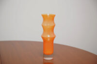 Vintage Two Toned Blue "Bamboo" Vase by Bo Borgstrom for Aseda Glasbruk 1