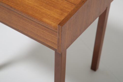 Vintage Pair of Swedish Minimalist Teak Bedside Tables 1