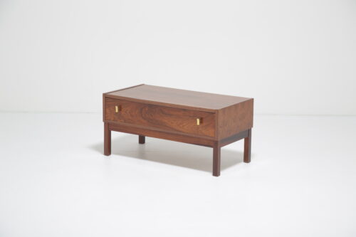 Vintage Swedish Rosewood Media Drawer Unit 1