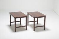 Mid-Century Modern Sculptural Tapered Brazilian Rosewood Table Lamp 1