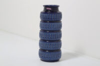Mid-Century Ceramic Floor Vase With Relief Pattern 1